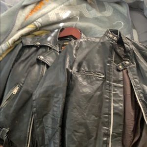 Two leather jackets. Cafe is vintage Spain size 38